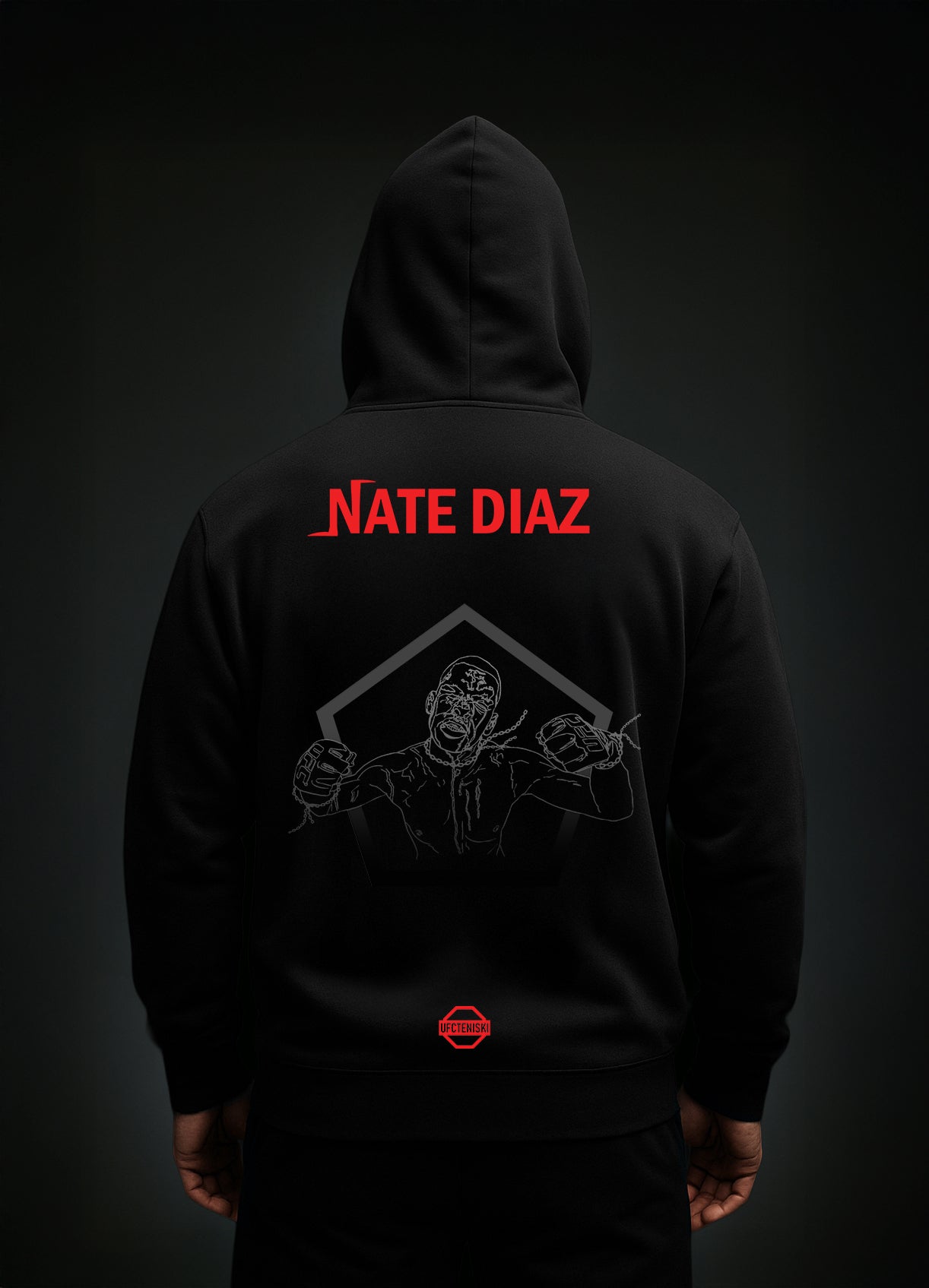 Nate Diaz „BLOODY“ Hoodie / Нейт Диаз „КЪРВАВИЯ“ Суичер