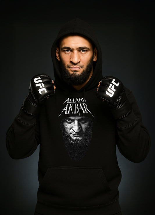 Khamzat Chimaev Hoodie „ALLAHU AKBAR“ / Хамзат Чимаев Суитчер „АЛАХ АКБАР“