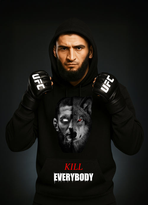 Khamzat „KILL EVERYBODY“ Chimaev Hoodie / Хамзат „УБИЙ ВСИЧКИ“ Чимаев Суитчер
