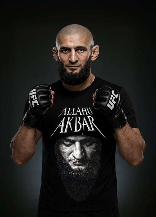 Khamzat Chimaev „ALLAHU AKBAR“ T-shirt / Хамзат Чимаев „АЛАХ АКБАР“ Тениска