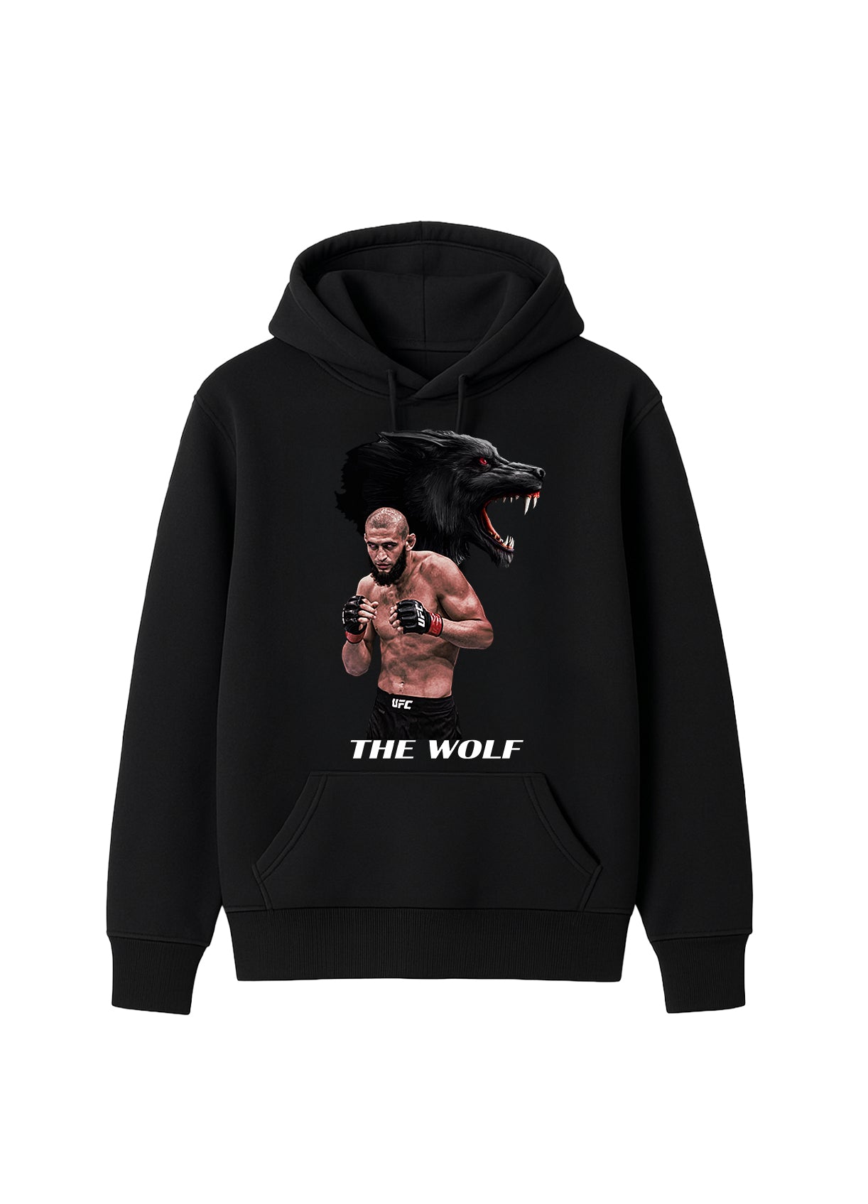 Khamzat „THE WOLF“ Chimaev Hoodie Red / Хамзат „ВЪЛКЪТ“ Чимаев Суитчер Червен