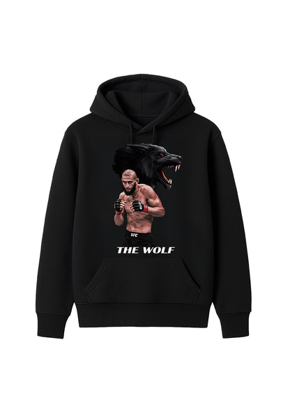 Khamzat „THE WOLF“ Chimaev Hoodie Red / Хамзат „ВЪЛКЪТ“ Чимаев Суитчер Червен