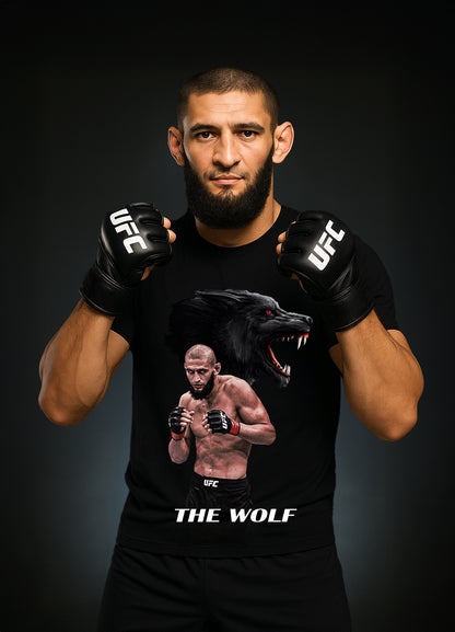 Khamzat „THE WOLF“ Chimaev T-shirt Red / Хамзат „ВЪЛКЪТ“ Чимаев Тениска Червен