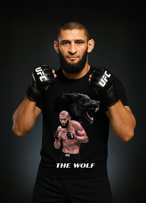 Khamzat „THE WOLF“ Chimaev T-shirt Red / Хамзат „ВЪЛКЪТ“ Чимаев Тениска Червен