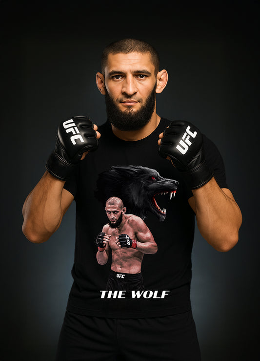 Khamzat „THE WOLF“ Chimaev T-shirt Red / Хамзат „ВЪЛКЪТ“ Чимаев Тениска Червен