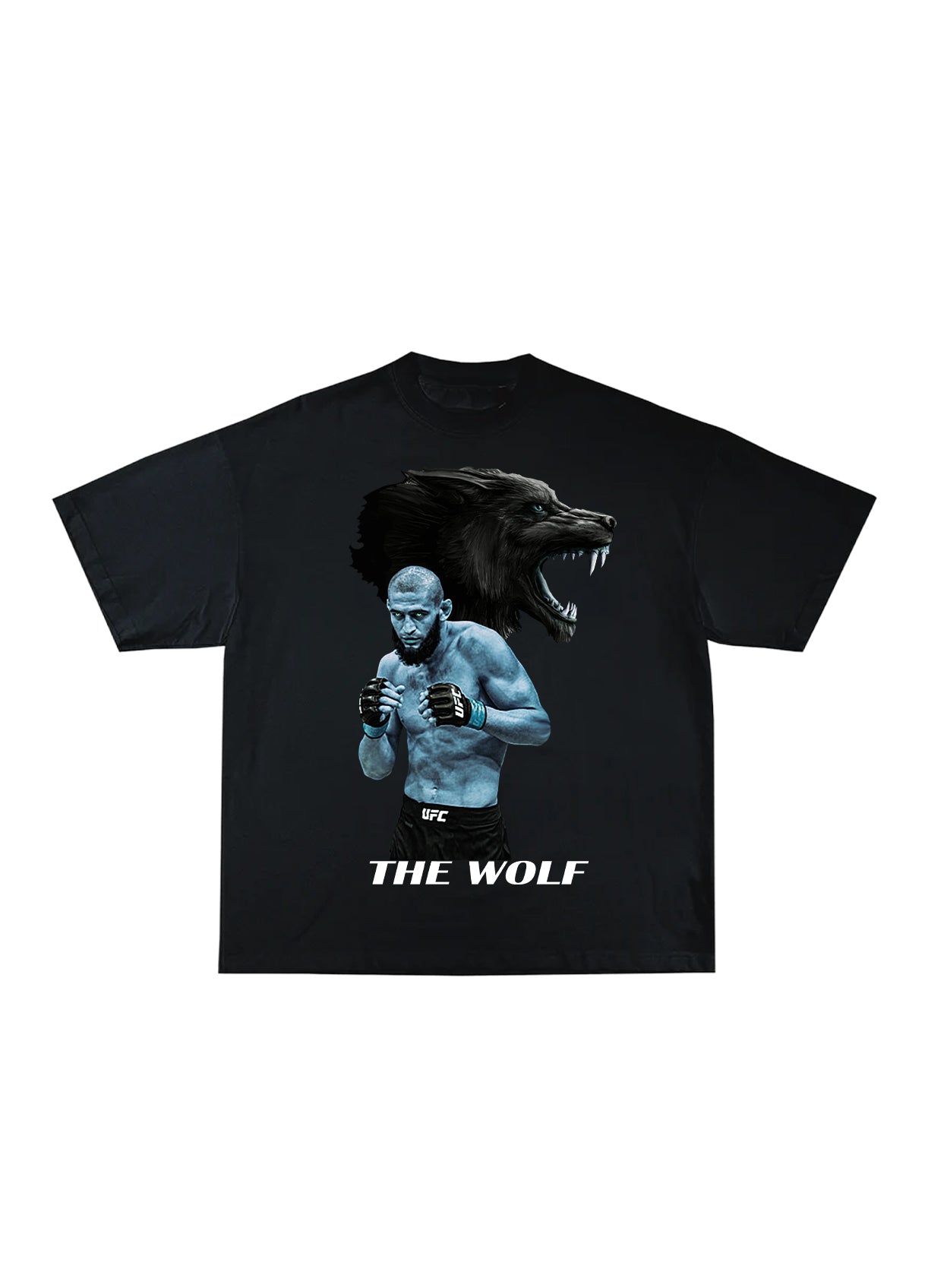 Khamzat „THE WOLF“ Chimaev T-shirt Blue / Хамзат „ВЪЛКЪТ“ Чимаев Тениска Син