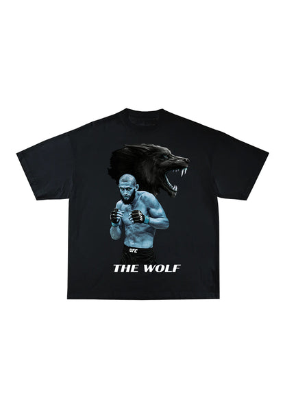 Khamzat „THE WOLF“ Chimaev T-shirt Blue / Хамзат „ВЪЛКЪТ“ Чимаев Тениска Син