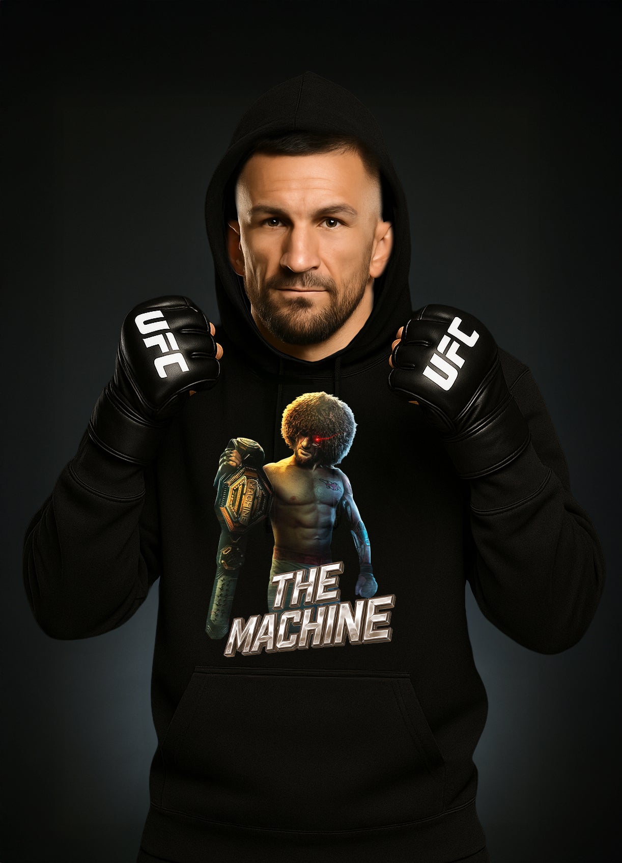 Merab Dvalishvili „THE MACHINE“ Hoodie / Мераб Двалишвили – „МАШИНАТА“ Суичер