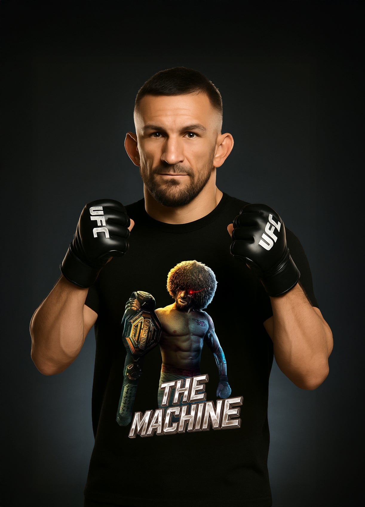 Merab Dvalishvili T-shirt „THE MACHINE“/ Мераб Двалишвили Тениска – „МАШИНАТА“