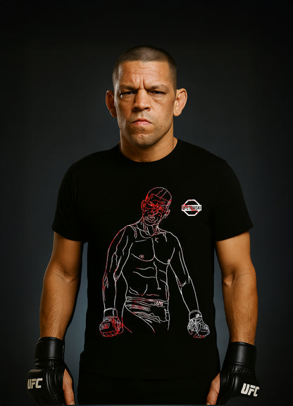 Nate Diaz „BLOODY“ T-shirt / Нейт Диаз „КЪРВАВИЯ“ Тениска