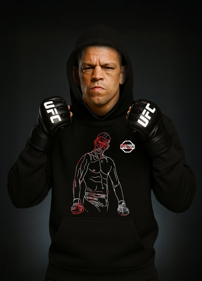 Nate Diaz „BLOODY“ Hoodie / Нейт Диаз „КЪРВАВИЯ“ Суичер