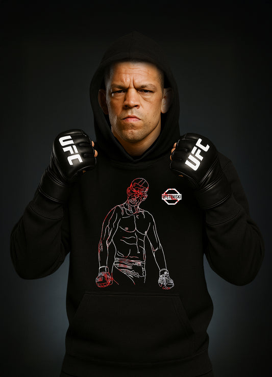 Nate Diaz „BLOODY“ Hoodie / Нейт Диаз „КЪРВАВИЯ“ Суичер